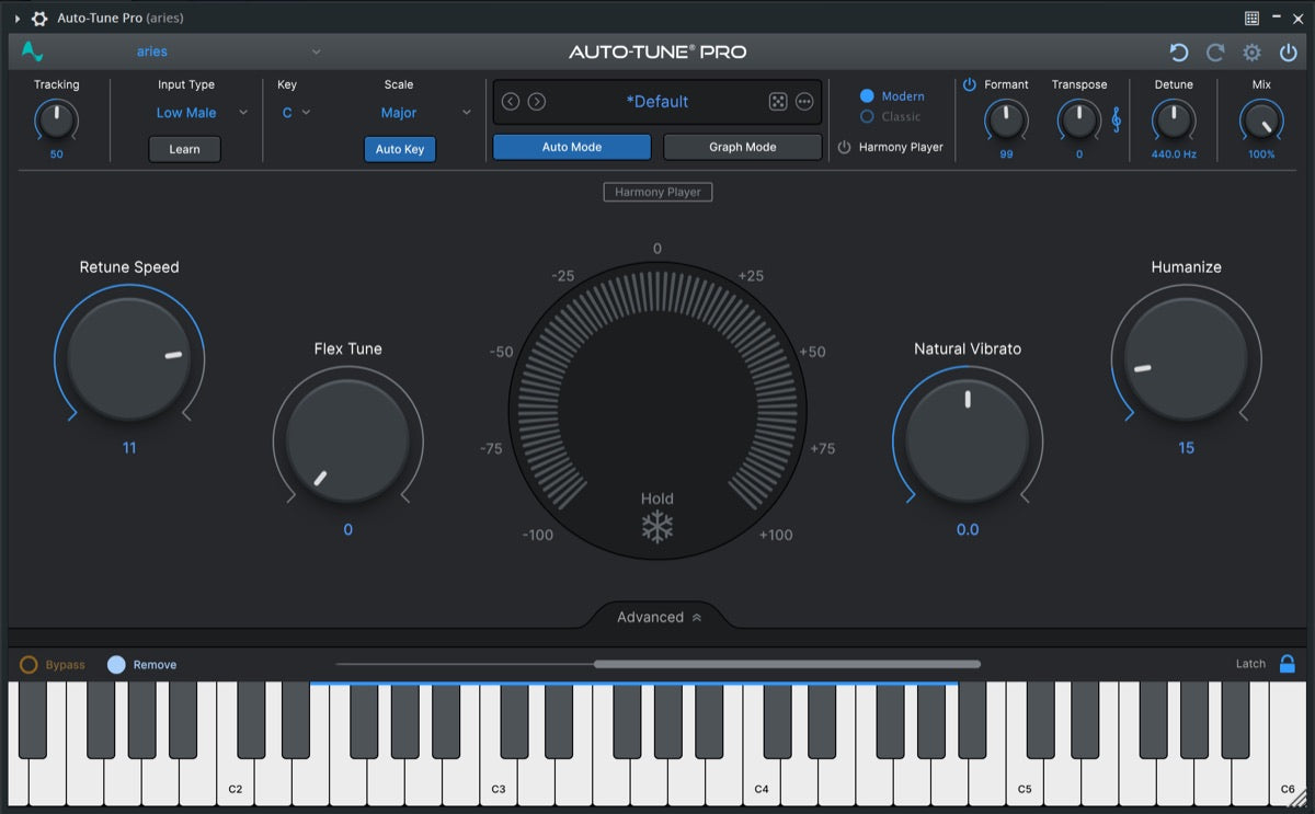 Auto-Tune Pro plugin interface