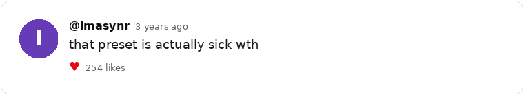 A real producer comment about a VoxBox vocal preset